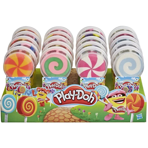 Баночка пластиліну в формі льодяника Hasbro Play-doh SWIRL LOLLIPOP E7775_E7911: Виробник Hasbro