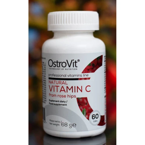 OstroVit Natural Vitamin C від rose hips Вітамін C з шипшиною 60 таблеток: Форма випуску Таблетки