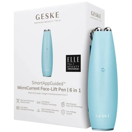 Микротоковая ручка для подтяжки лица GESKE MicroCurrent Face-Lift Pen 6в1 turquoise
