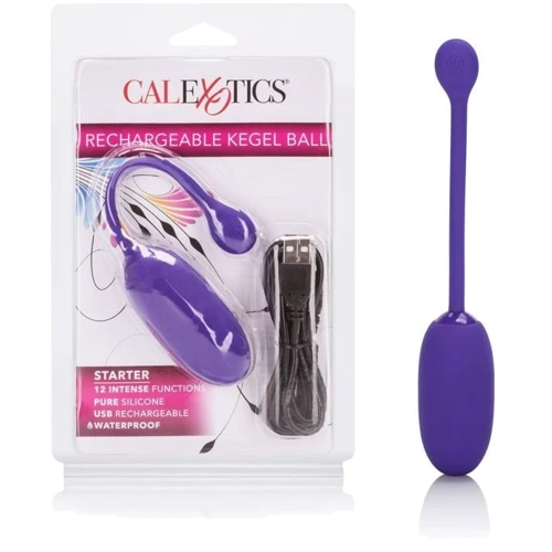 CalExotics Rechargeable Kegel Ball Starter перезаряжаемое виброяйцо, 7.7x3.25 см