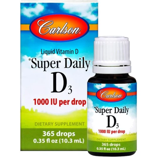 Carlson Labs Super Daily D3 1,000 IU 0.35 fl oz (10.3 ml) Вітамін D3