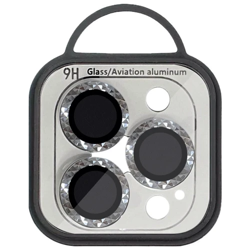 Захисне скло для iPhone Epik Metal Shine Silver для Camera iPhone 15 Pro / 15 Pro Max: Тип захисту екрана на камеру