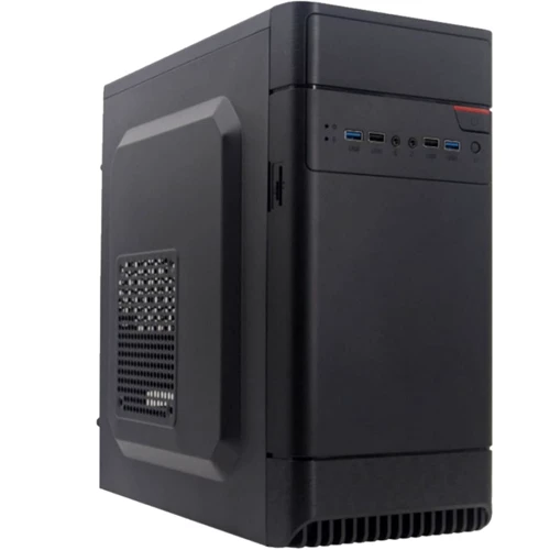 Корпус Logicpower 6107-400W 12см, 2xUSB2.0, Black