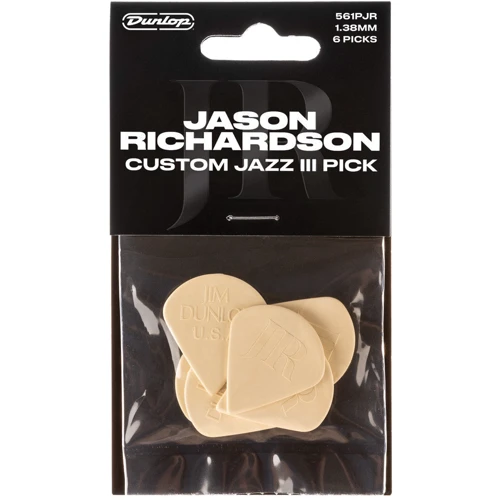 Медіатор Медіатор DUNLOP JASON RICHARDSON CUSTOM JAZZ III PICK: Форма медіатора Jazz
