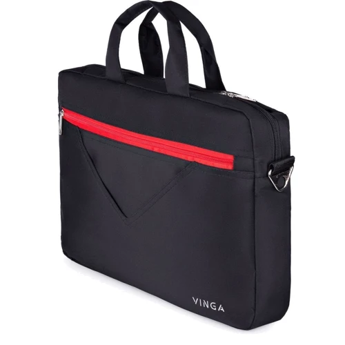 Сумка для ноутбуков Vinga 15.6" Black/Red (NB250BR): Материал нейлон