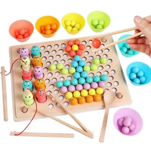 Деревянный развивающий набор Mic Pearl fishing (C60435)