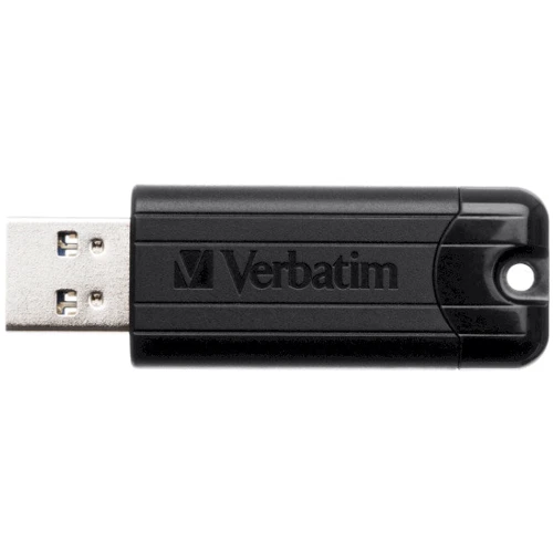 USB-флешка Verbatim 16GB PinStripe USB 3.2 Black (49316): Объем памяти 16 GB