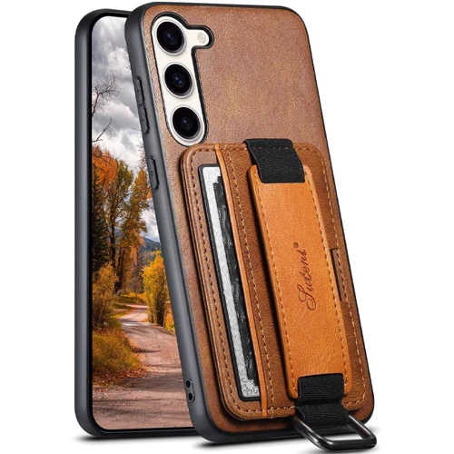Чехол для телефонов Epik Leather Case Wallet and Straps Brown for Samsung S926 Galaxy S24 Plus: Материал искусственная кожа и TPU (термополиуретан)