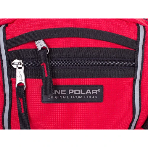 Мужская поясная сумка Onepolar красная (W3061-red): Фактура Тканая, Матовая