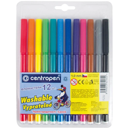 Фломастери CENTROPEN 7790/12 ТП, набір 12 шт. (7790/12 ТП)