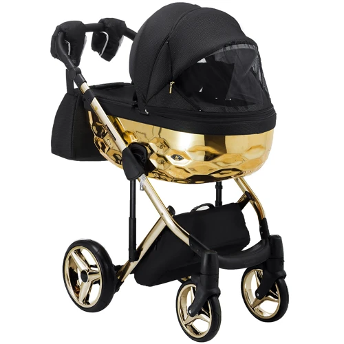 Коляска 2 в 1 Adamex Chantal Star Polar (Gold) Star 13 (624646): Ширина шасі 60