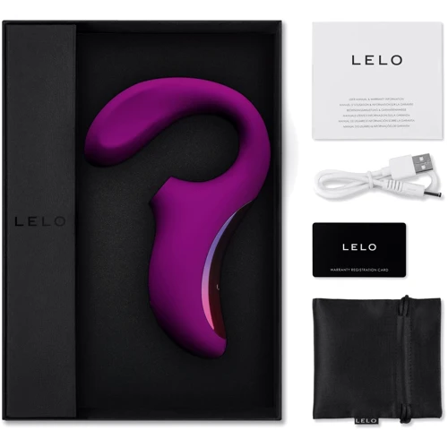 Вакуумный стимулятор с вибрацией LELO Enigma Deep Rose