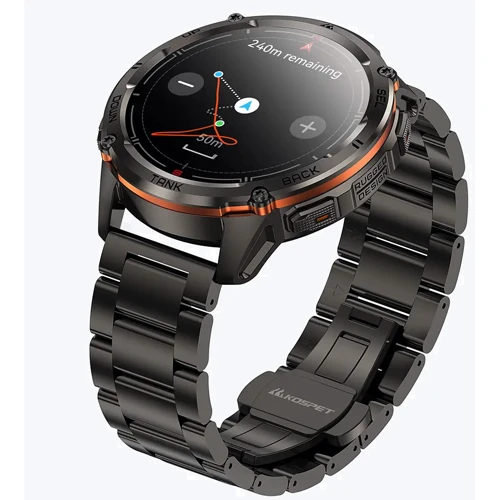 Смарт-годинник Kospet Tank T3 Ultra 2 Black Silicone Basic + Steel Premium