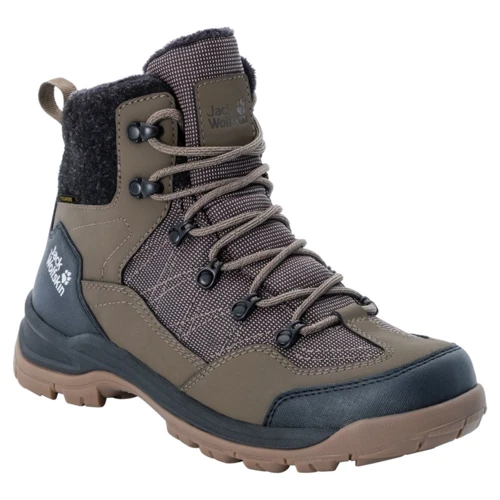 Ботинки Jack Wolfskin Aspen Texapore Mid M 4041411-5209 41.5 коричневые искусственная кожа зимние