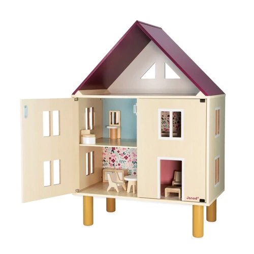 Трехэтажный деревянный кукольный домик Janod (J06617)