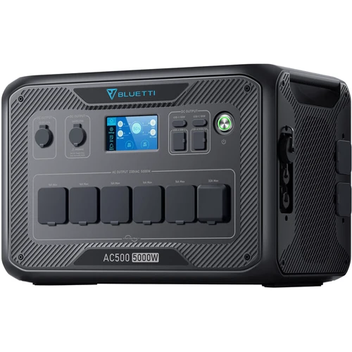 Комплект Bluetti AC500 5000W + 15х Фотомодулей JA Solar JAM54S30-400/MR: Выходы потребителей Автоприкуриватель, 220V, USB-A, USB-C
