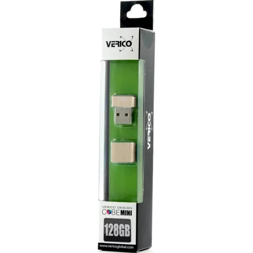 USB-флешка Verico 128GB MiniCube USB 2.0 Gold (1UDOV-M7GDC3-NN): Стандарт USB USB 2.0
