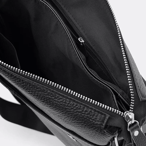 Мужская сумка планшет Borsa Leather черная (K1b064bl-black): Пол Мужской
