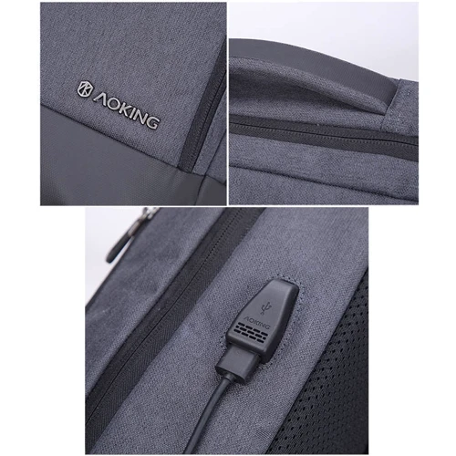 Сумка для ноутбуков Aoking 15.6" Backpack Grey (1sn86123-d.grey): Цвет серый