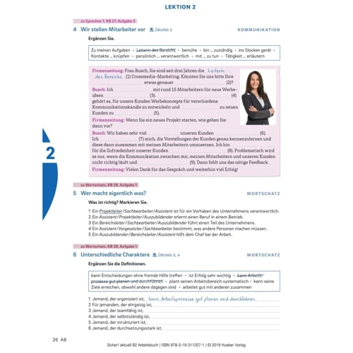 Sicher! Aktuell B2: Arbeitsbuch mit Audio-CD фото 8