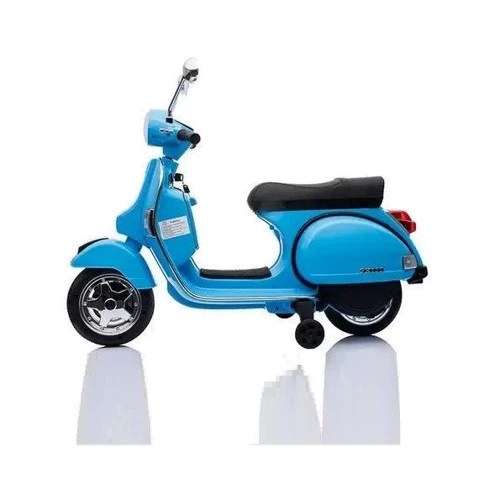 Детский электромотоцикл скутер Bambi Racer VESPA синий (M 4939EL-4): Материал колес EVA