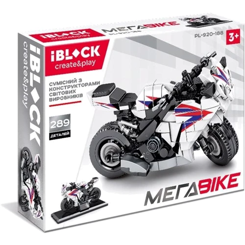 Конструктор IBLOCK PL-920-188 МЕГАBIKE, 289 деталей