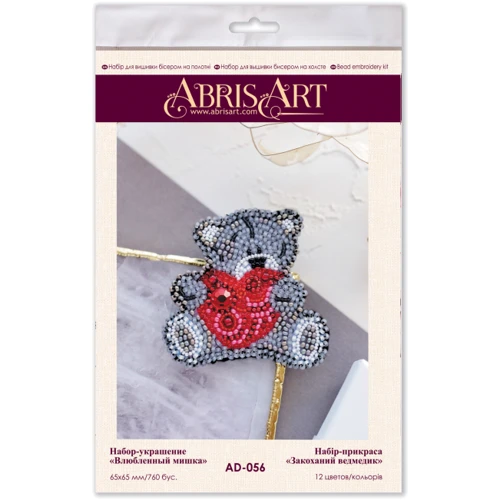 Abrisart AD-056 Набор для вышивки бисером украшения Влюбленный медвежонок: Производитель Abrisart