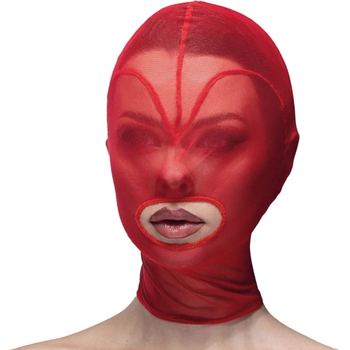 Маска сердце сетка с открытым ртом Feral Feelings - Hearts Mask Red/Red: Производитель Feral Feelings