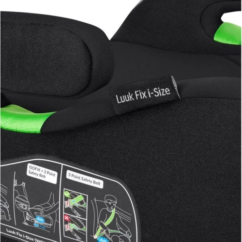 Автокресло-бустер Lionelo Luuk Fix I-Size 15-36 кг Black Carbon: Внутренние ремни нет
