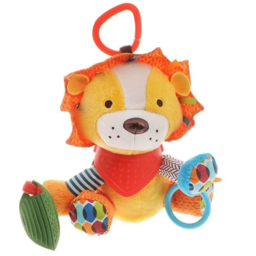 Погремушка Bambi ВТ-Т-4626-1-6 подвеска животное мягкое с прорезывателем (Лев): Производитель Bambi