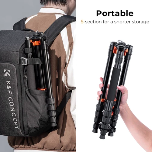 K&F Concept T255A4+BH-36L (KF09.085V3): Максимальная высота 170 см