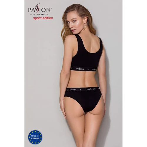 Спортивный топ с широкой резинкой Passion PS004 TOP black, size XL
