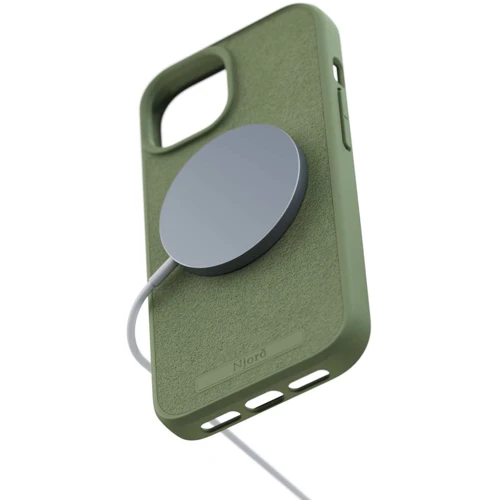 Чехол для iPhone Njord Suede MagSafe Case Olive (NA52SU06) for iPhone 15 Plus: Тип чехла накладка на заднюю часть