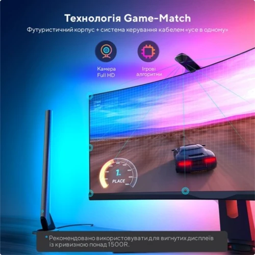Набор адаптивной подсветки Govee H604A DreamView G1 Pro Gaming Light 24-29' RGBIC черный (B604A311) фото 5