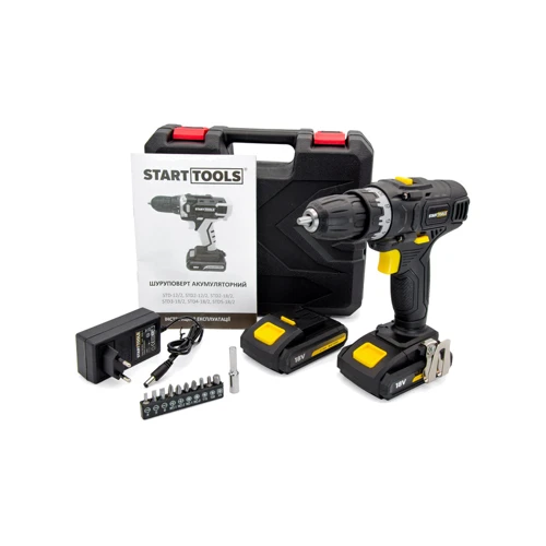 Шуруповерт Start TOOLS STD3-18/2 (2 акум.): Макс. число оборотов холостого хода 1350 об/мин