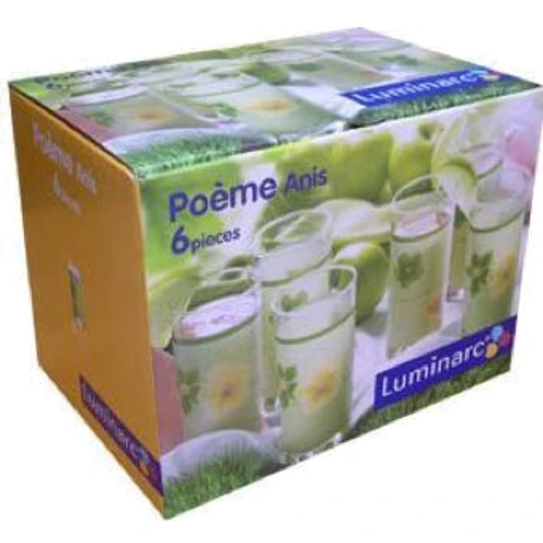 Набор стаканов Luminarc Poeme Anis D2161 (6 пр.) (270 мл)
