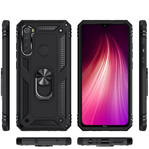 Чехол для телефонов BeCover Military Black for Xiaomi Redmi Note 8 / Note 8 2021 (704595): Материал TPU (термополиуретан) и пластик