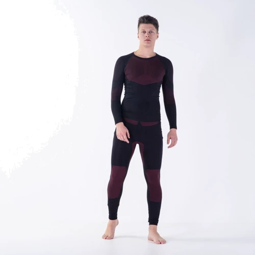 Термолонгслив Hi-Tec Higlo Top (HIGLO TOP-BLACK/DARK RED) 50-54 (XL-XXL) чорний: Вид Термолонгслів