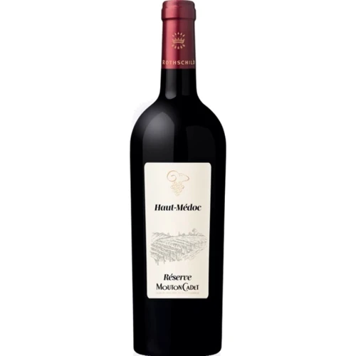Вино Baron Philippe de Rothschild Mouton Cadet Reserve Haut Medoc красное сухое 13.5 % 0.75 л (WHS3262151940759)