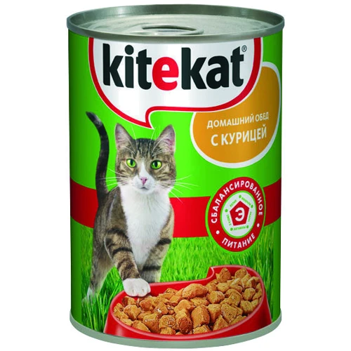 Влажный корм для котов Kitekat с курицей 400г (9003579306543)