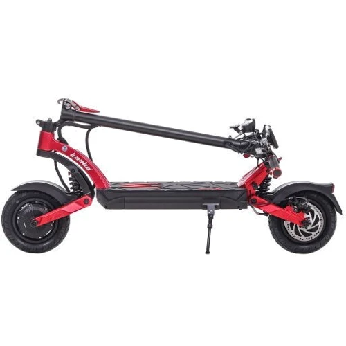 Электросамокат Kaabo Mantis X Plus Red (2200 Вт; 18 А/ч; 48 В): Особенности Светящийся, С рулем, С амортизаторами, С большим запасом хода