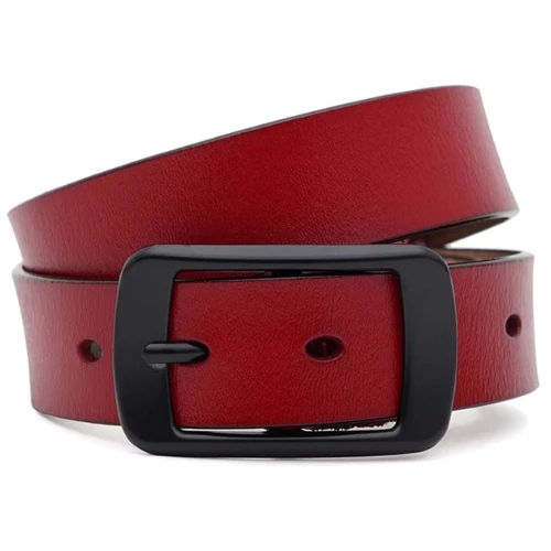 Женский ремень Borsa Leather красный (CV1ZK-001r-red)