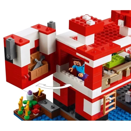 Конструктор LEGO Minecraft Грибний будинок 500 деталей (21270) фото 4