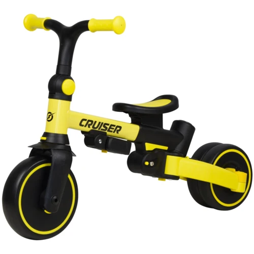 Велосипед-беговел Tri-cycle Cruiser Milano 001, Желтый: Тип 3х колесный велосипед