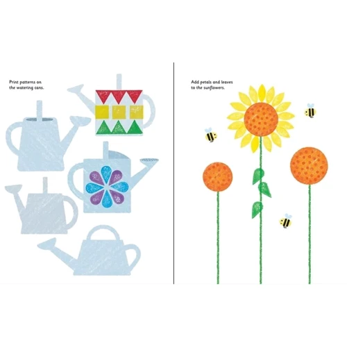 Rubber Stamp Activities Garden / Книга зі штампами Сад: Обкладинка Твердая