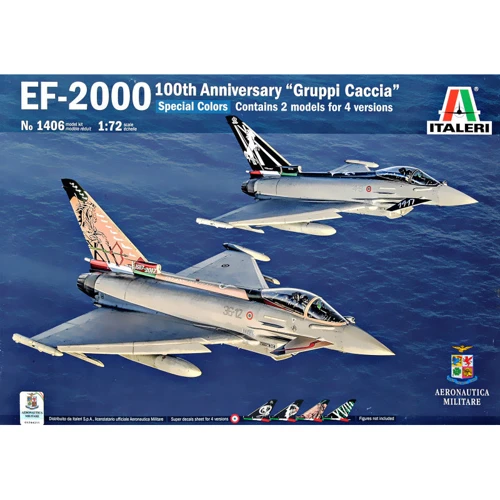 Модель Italeri Истребитель EF-2000 100-летняя "GRUPPI CACCIA" (IT1406)
