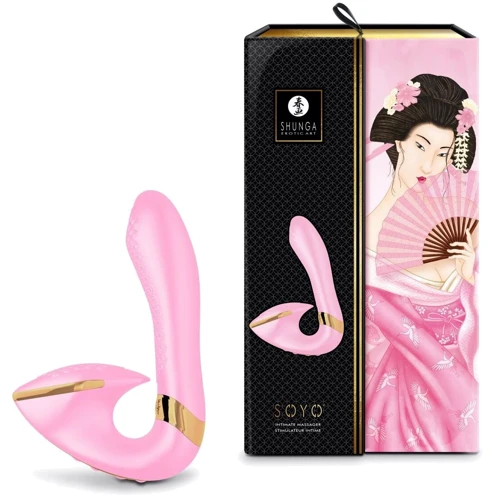 Вагинально-клиторальный вибратор Shunga Soyo Light Pink