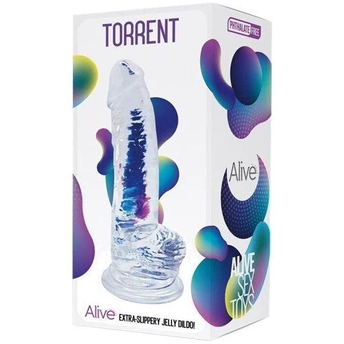Прозрачный фаллоимитатор Alive Jelly Dildo Torrent