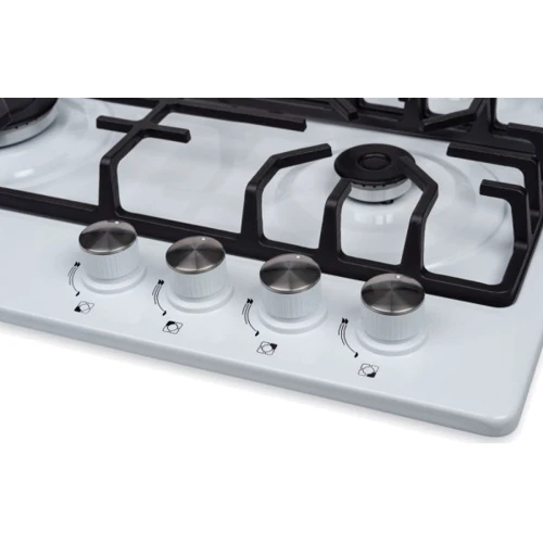 Варочная поверхность газовая Perfelli HGM 61620 WH: Размеры для встраивания (ШxГ) 56x49 см