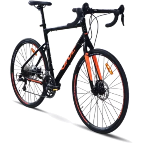 Велосипед VNC 2023' 28" TimeRacer A7 SH V53A7SH-2857-BO 22"/57см (4156) black (shiny)/orange (matt)